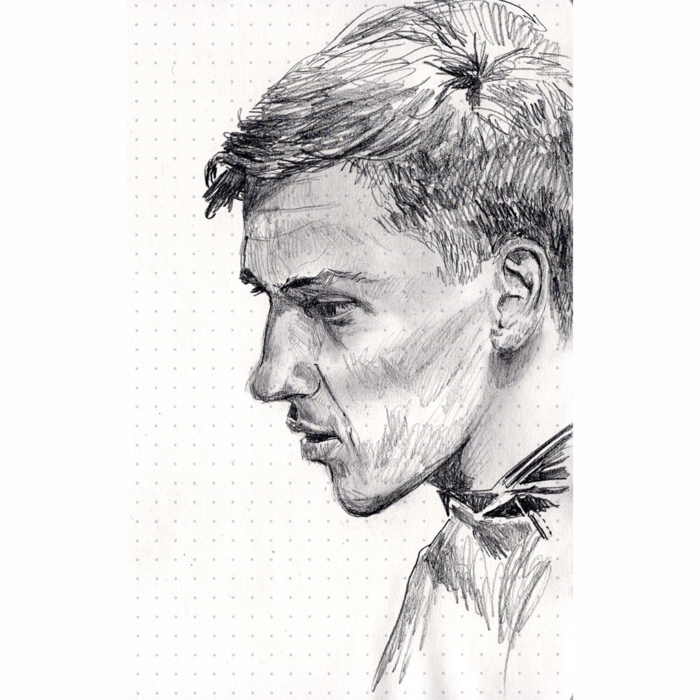 Drawing  graphite portraits sketchbook Sktchy