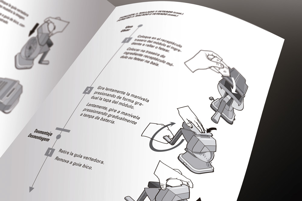 Diseño de información info manual information design vector graphics instructions technical drawing vectorizado instrucciones Layout reticula