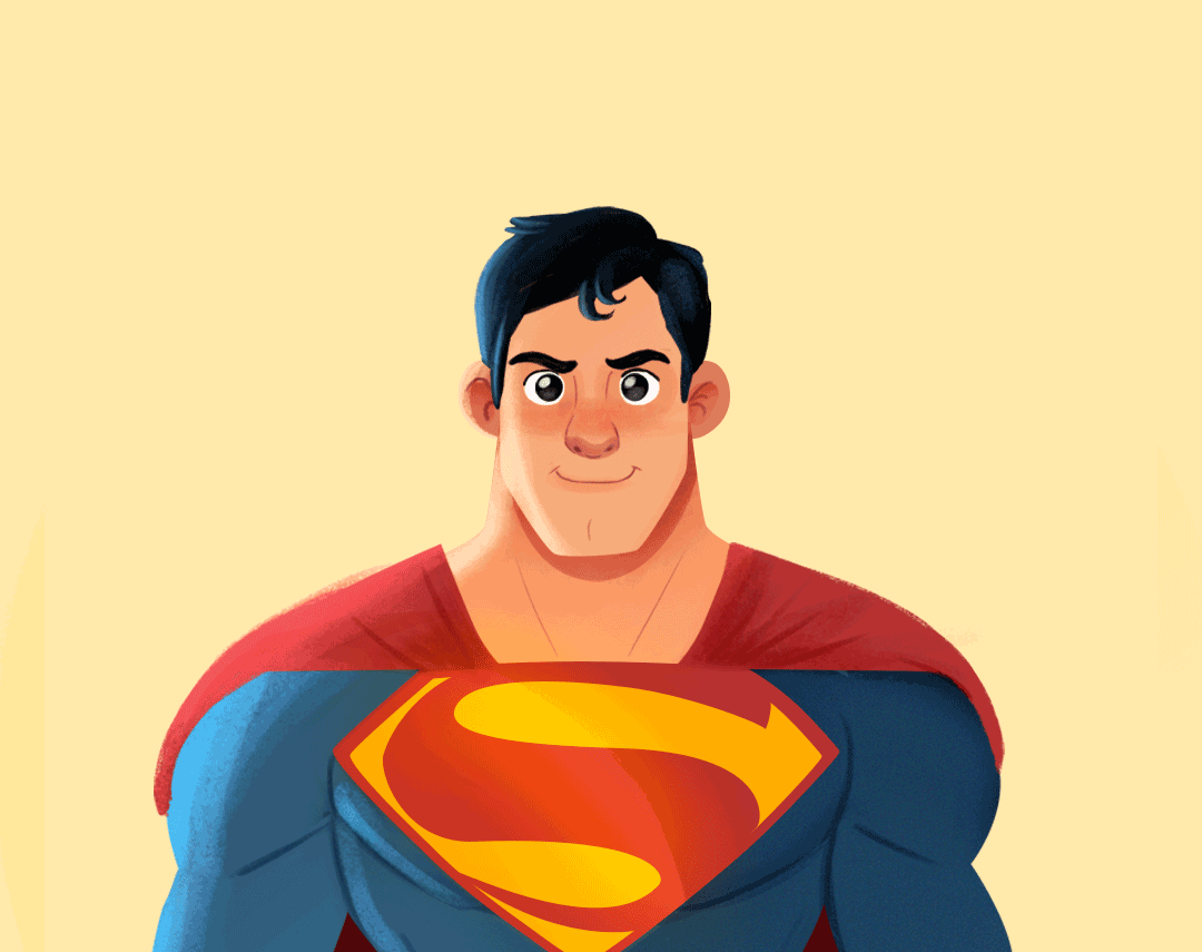 gif infographic superman superheroes comic dc comics Character design 