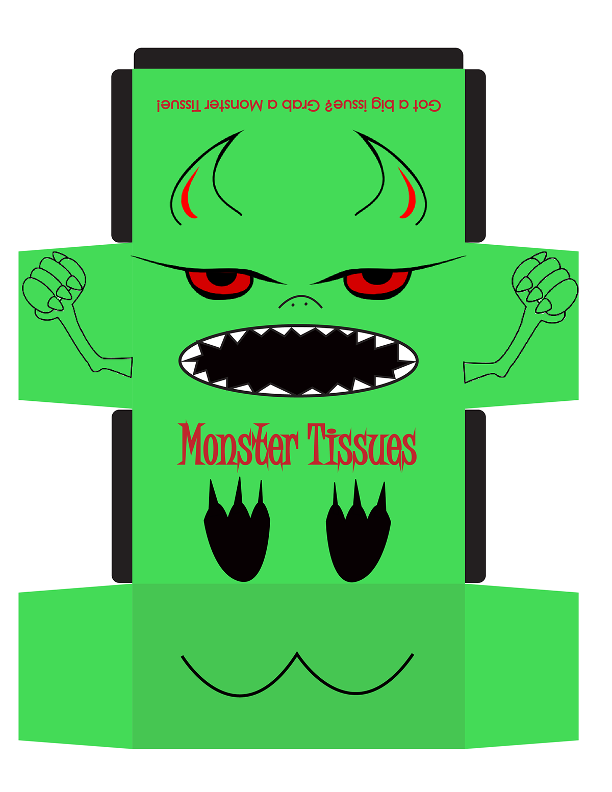 Did Box Project Monster Tissues Tissue Box Illustrator