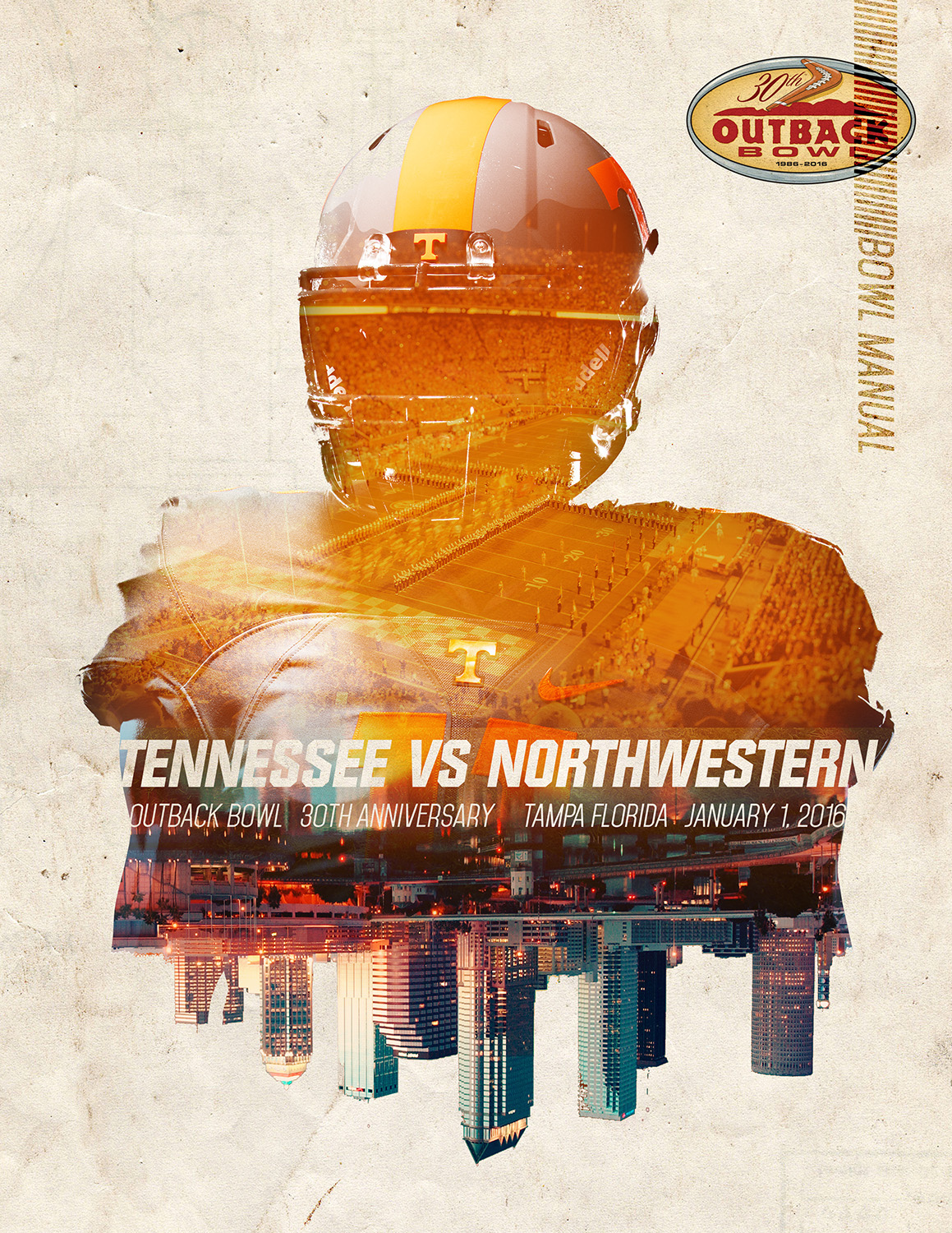 Tennessee football Tennessee Football Outback Bowl Sports Design volunteers