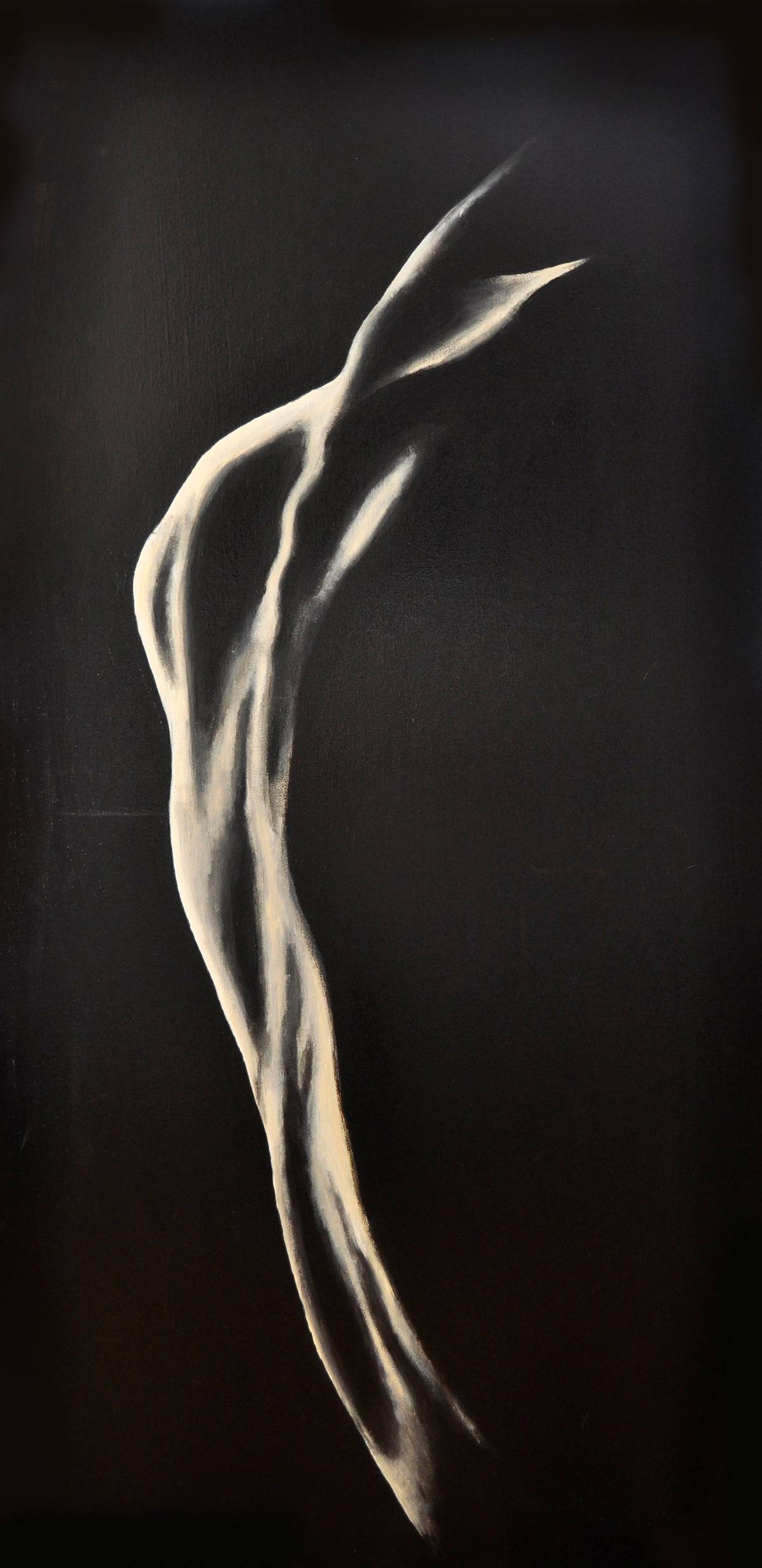 acrylic figure black and white