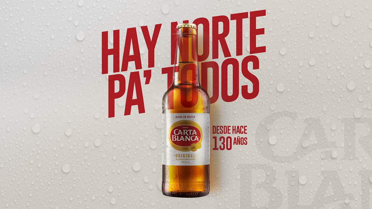 ads Advertising  art direction  beer campaign Carta Blanca Charly ortiz creative marketing   typography  