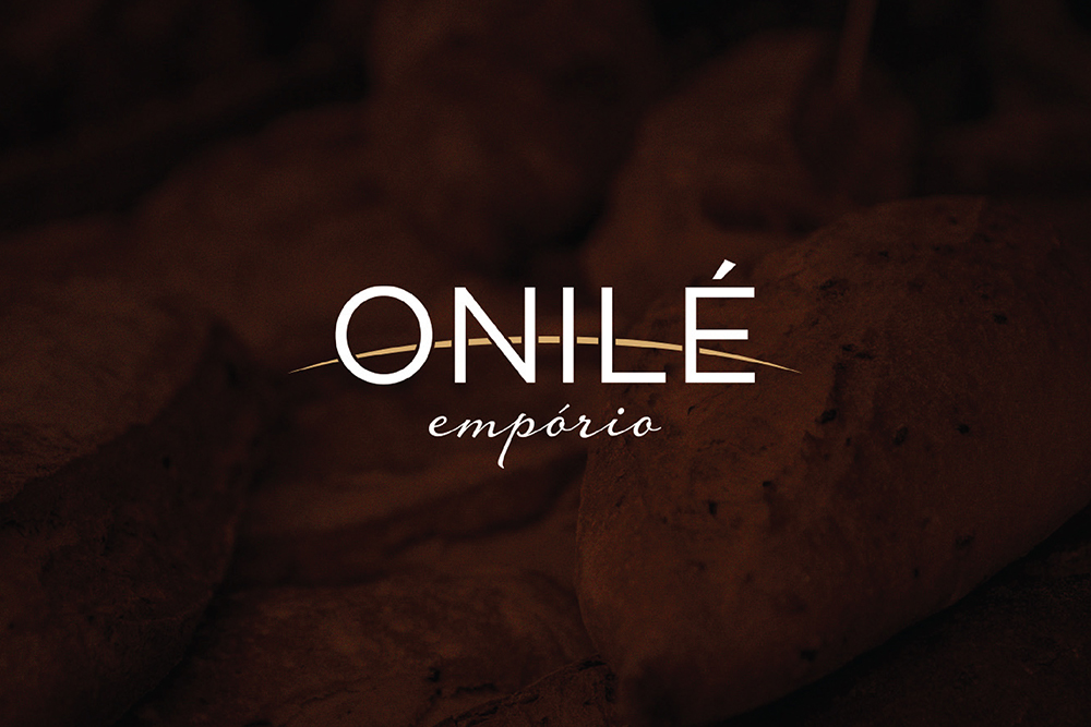 Onilé gourmet logo identidade visual Emporio premium