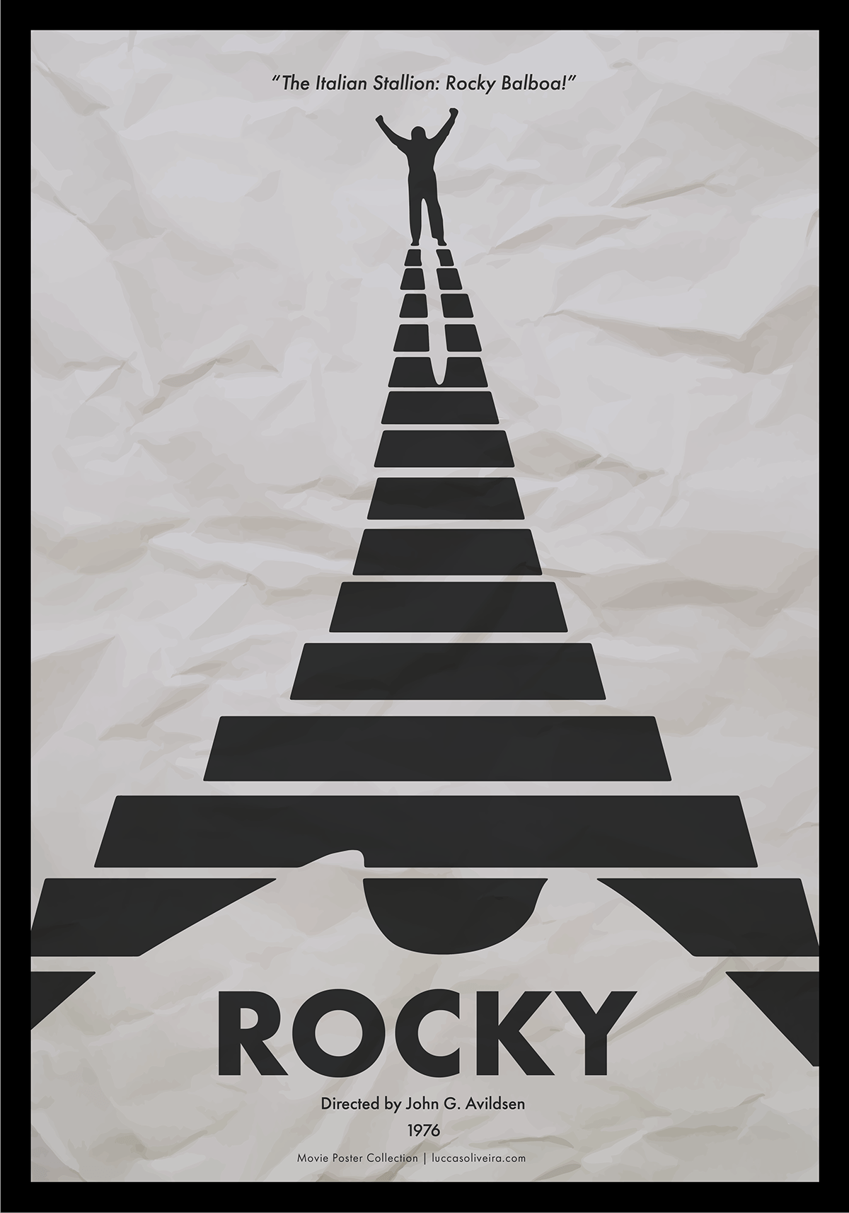 Rocky rocky balboa movie poster poster alternative poster vector art minimalist Minimalist Poster Cinema posters