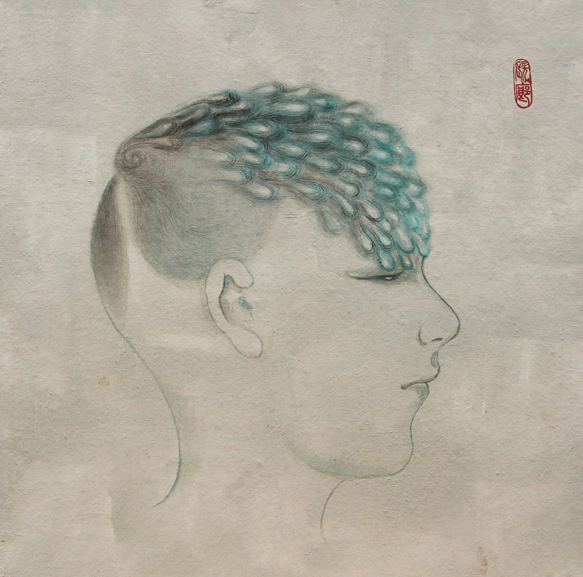 Chinese painting gouache painting meticulous