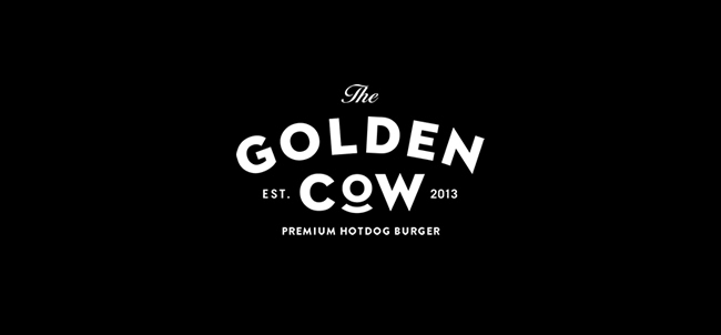 waygu golden cow  hotdog burger premium Interior restaurant Food 