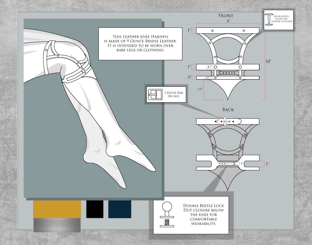 adobe Illustrator body wear Accessory leather harness