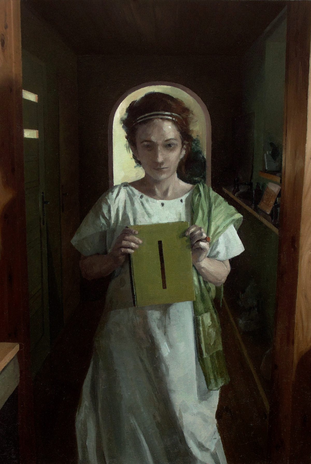 painting   women figurative realistic weird dark Realism
