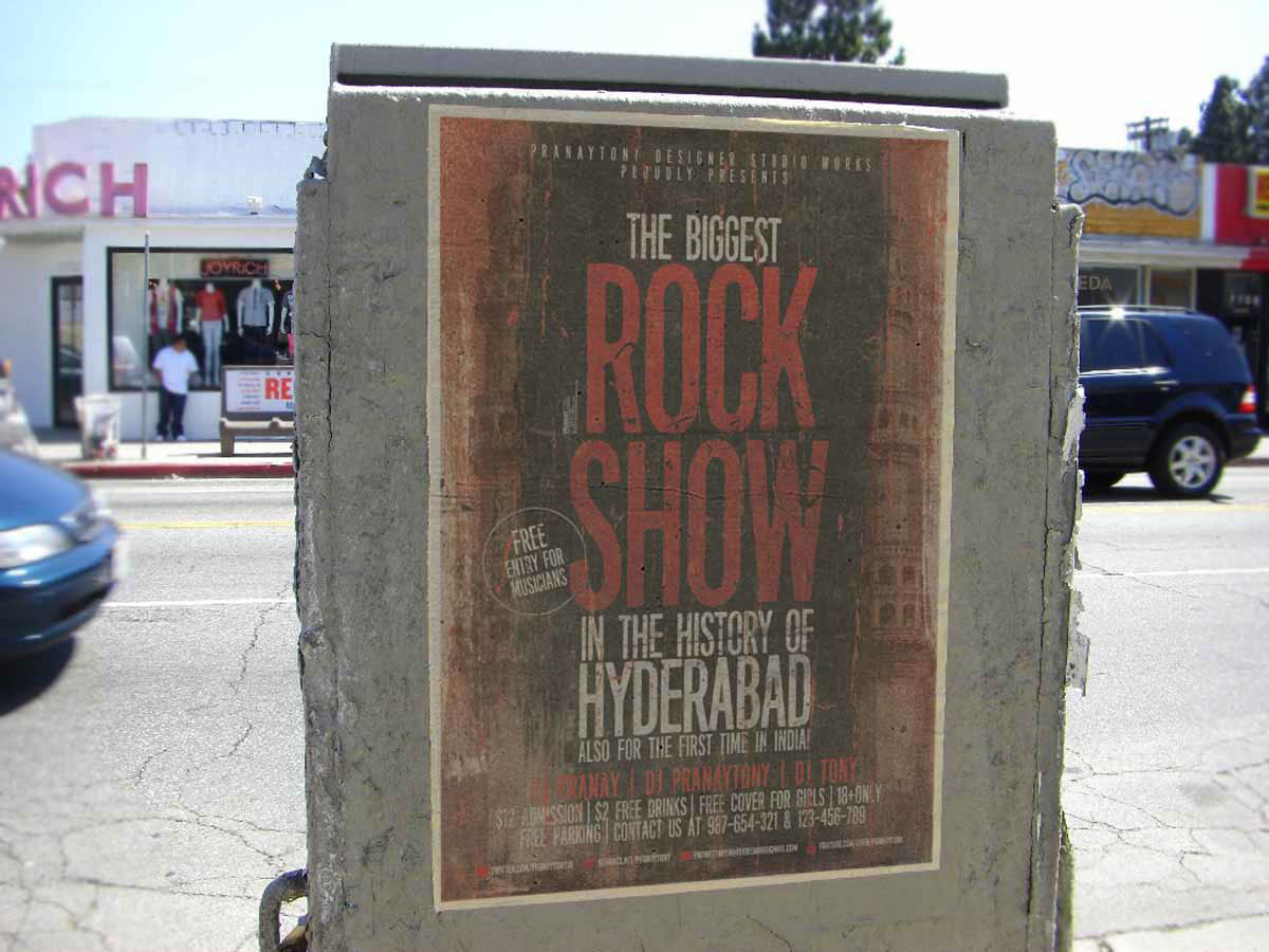 rock music flyer music poster grunge flyer retro flyer vintage flyer black red