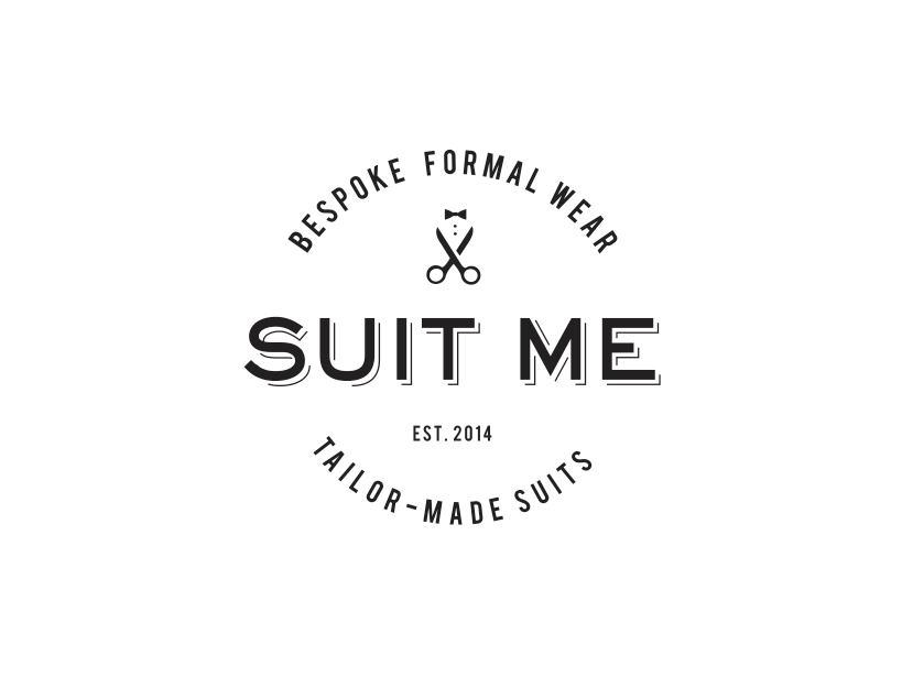 suit suit me bespoke custom-made tailor egypt cairo hangers brand idenity logo Business Cards