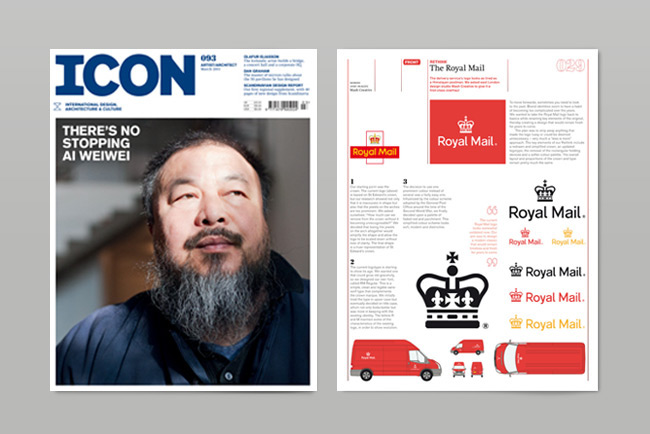 Mash Creative Mash Icon ICON Magazine Royal Mail rm logo Rebrand mark bloom identity marque type font Typeface