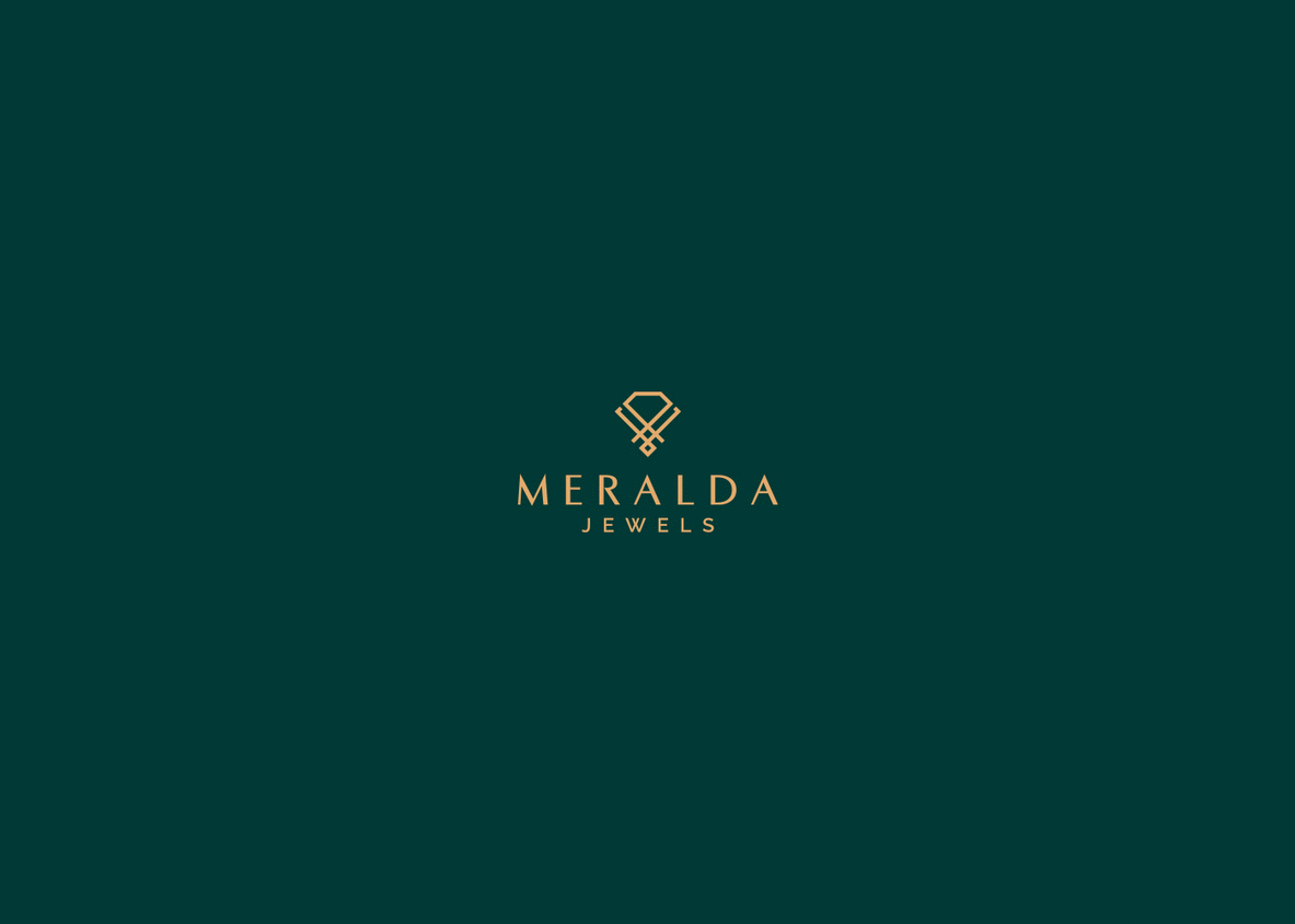 MERALDA JEWELS Jewellery Branding branding  Identity Design MERALDA JEWELS BRANDING MERLADA JEWELS LOGO Logo Design MERALDA LOGO MERALDA BRANDING jewelry branding