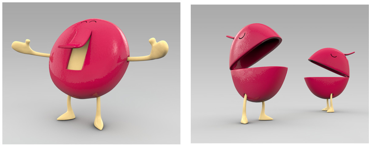 babybel Food   3d cinema4d c4d  mark  gmehling  macling characterdesign Character  design  avatar   mascot Cheese