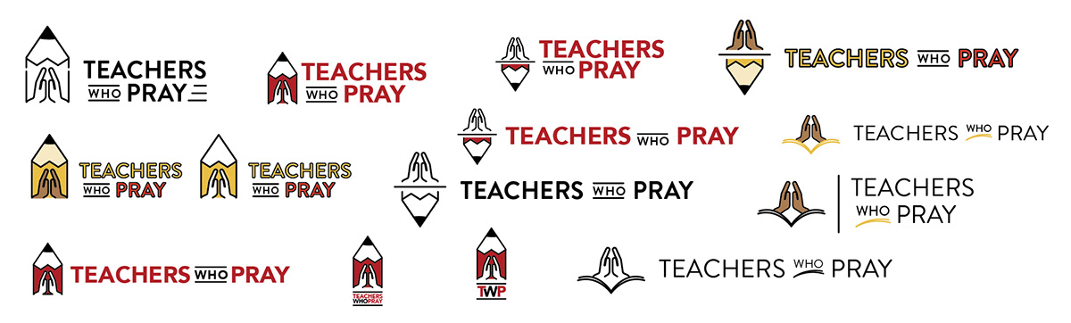 prayer teacher logo design