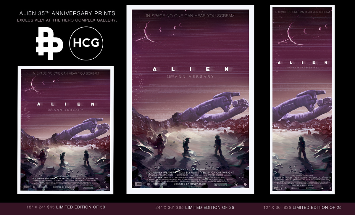 Scott Hopko Hopko Designs Movie Posters Poster Posse alien wacom