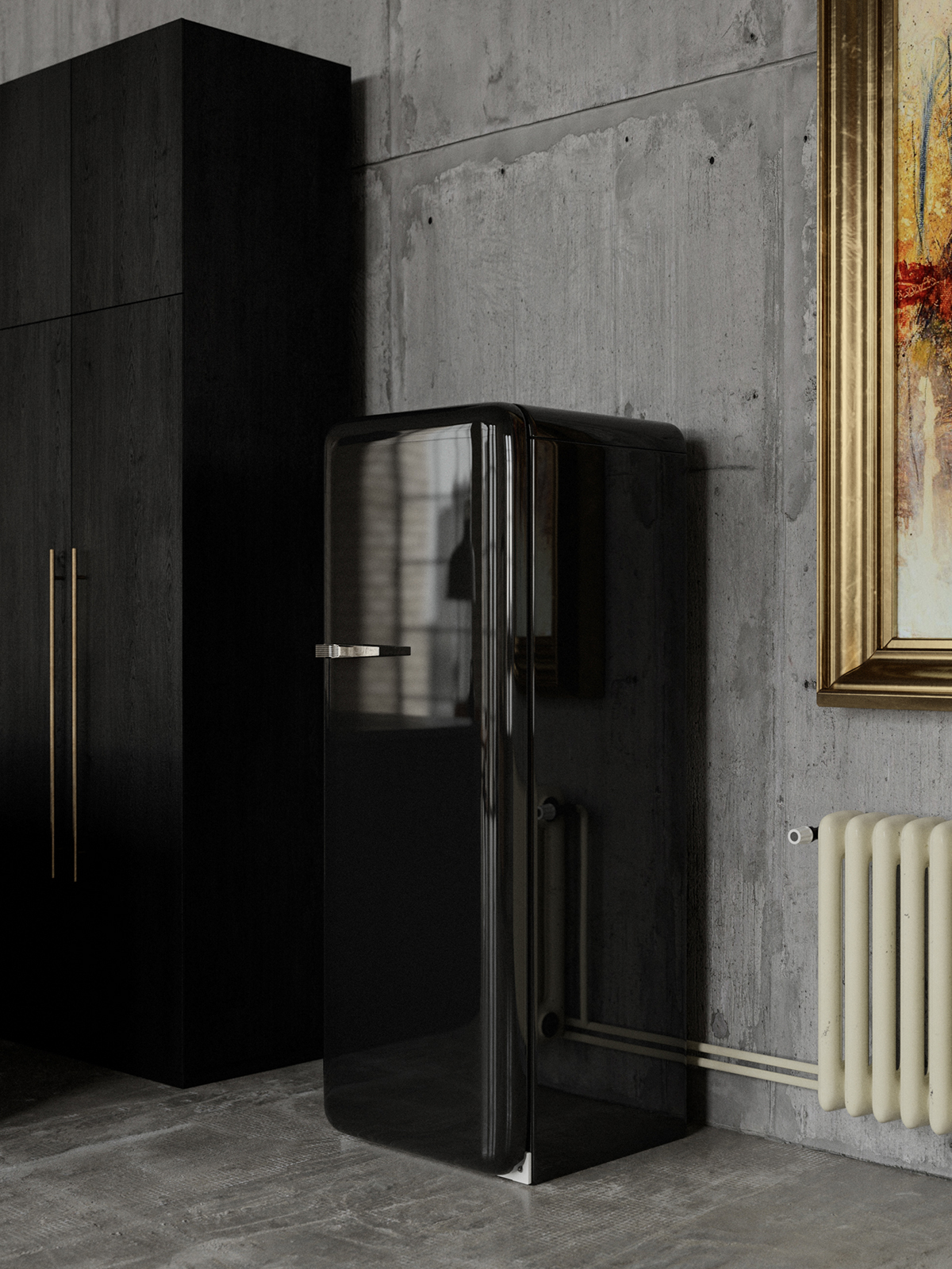 3D industrial Render Interior vintage design vray LOFT CGI 3ds max
