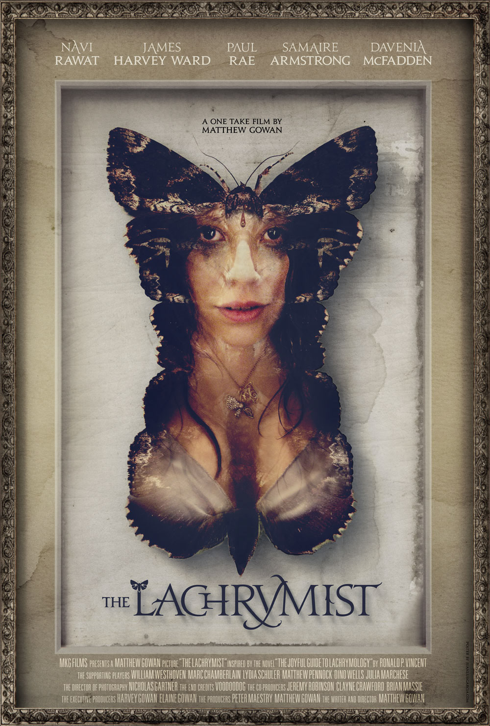 the lachrymist movie poster one sheet key art poster short film moth navi rawat Samaire armstrong davenia mcfadden