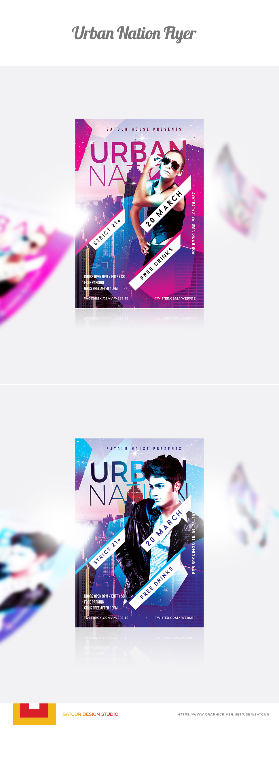 urban nation flyer poster dj night DJ mix concept Layout print design  Glitter nightclub