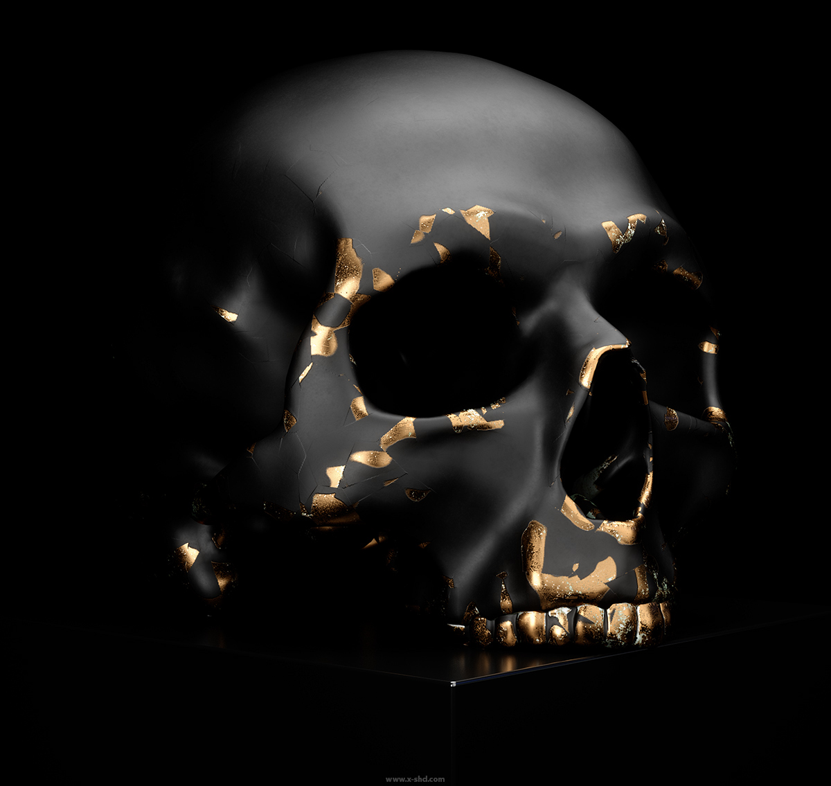 3dsmax CGI FStorm design skull Zbrush Render sugar