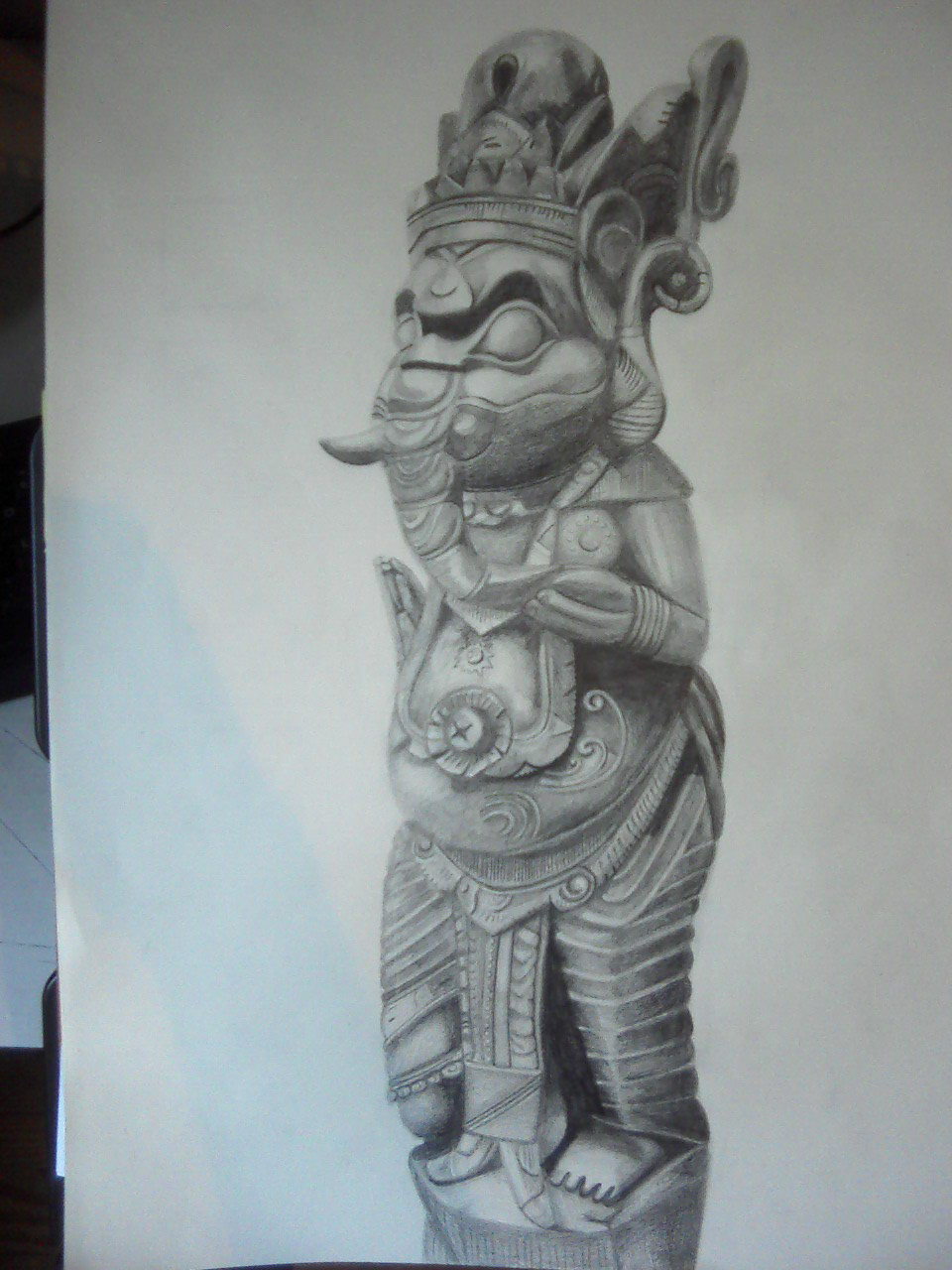 draw elephant pencil grayscale paper