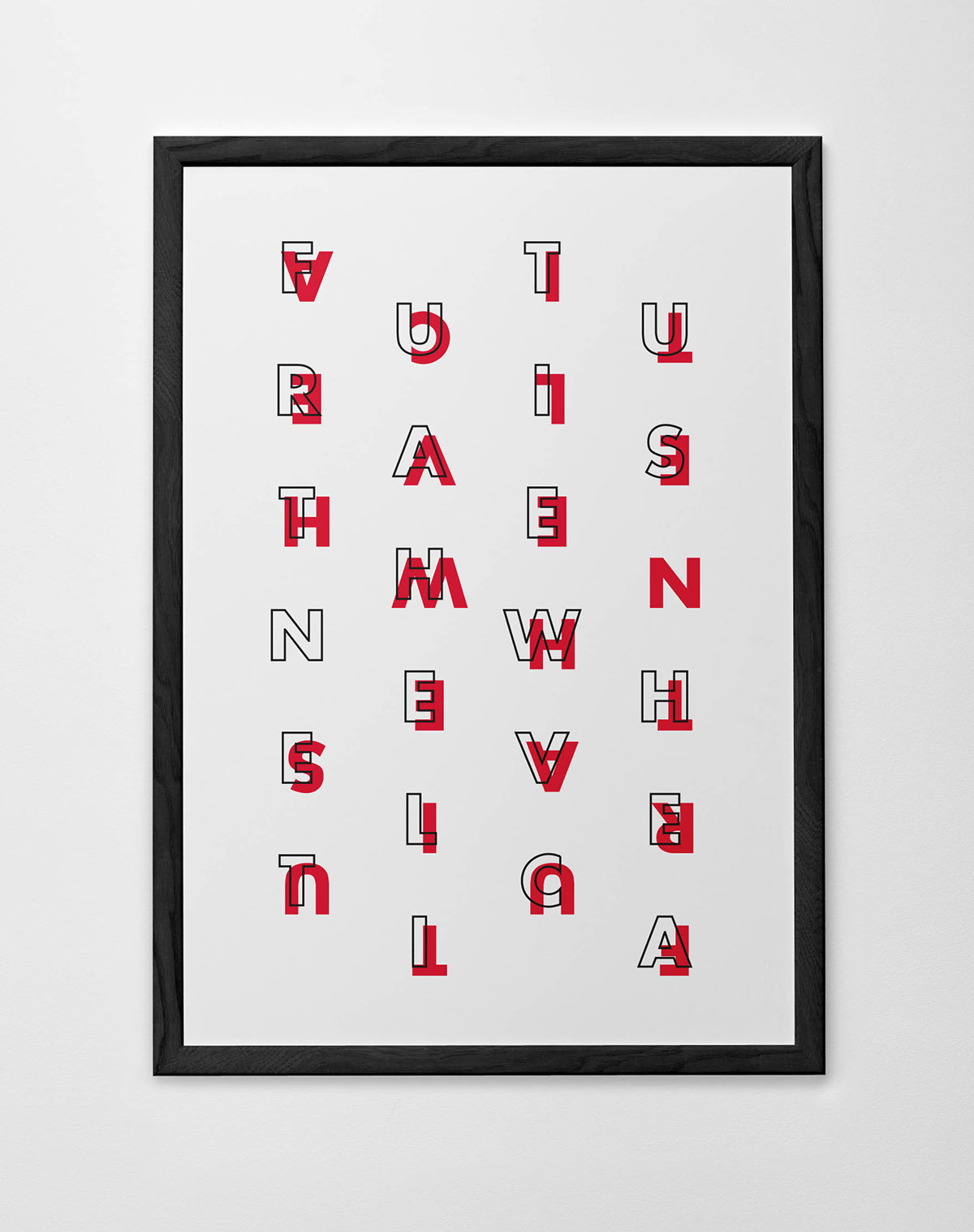 futura new helvetica font typeface poster black red white pantone canvas brochure draw painting wall paul renner capo graphic design awesome belen rodriguez naked