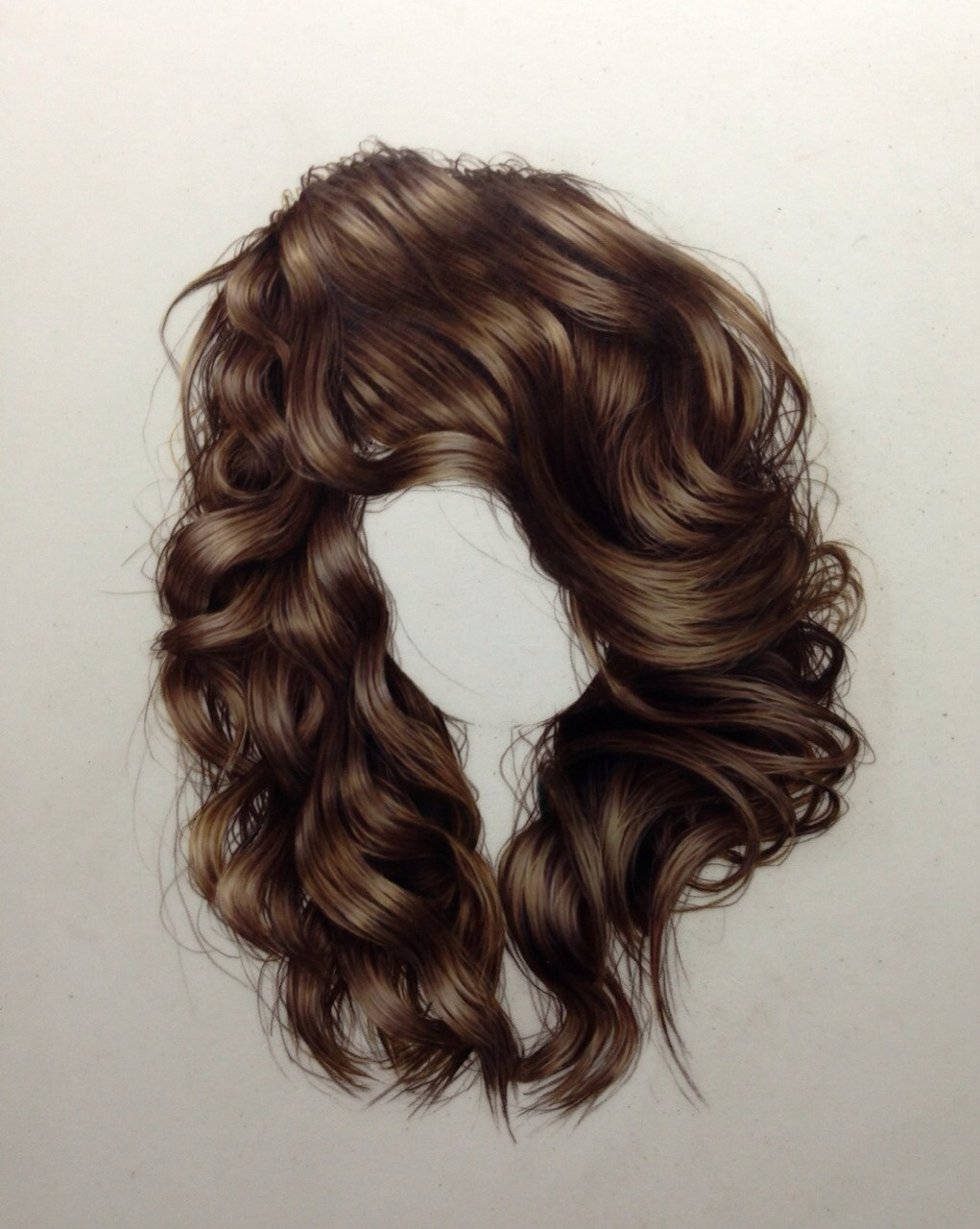 hair brown photorealistic photorealism colored pencil pencil