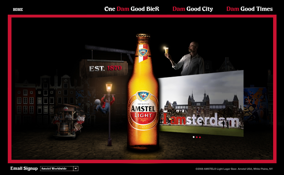 Adobe Portfolio Amstel Bier beer amsterdam dutch