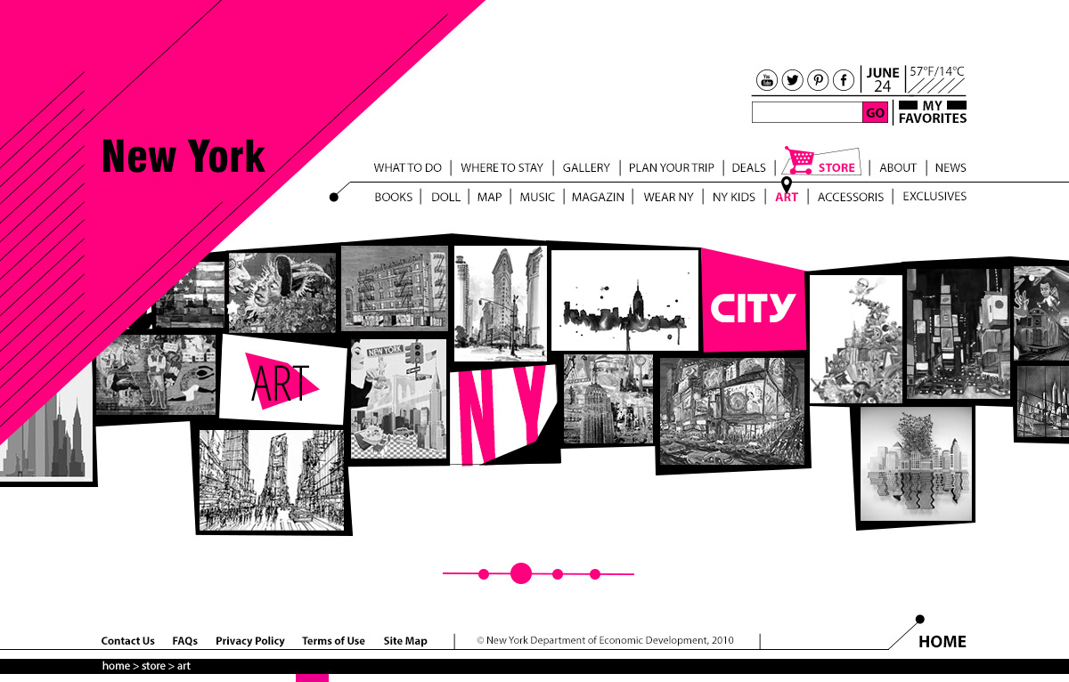 art Web city New York tourism