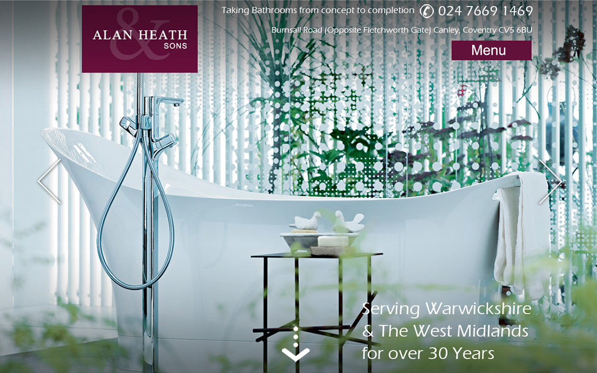 Bathroom Company Web design