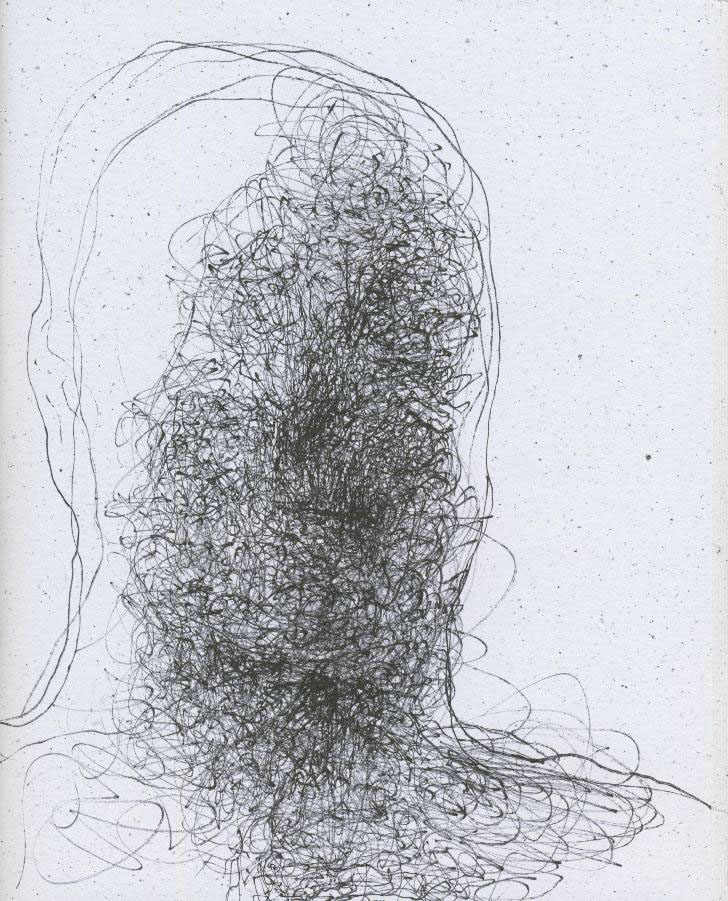 horror dark art pen portraits Human Condition emotion depression anxiety fear Demons macabre Shadow Self  Carl Jung psychology visionary art