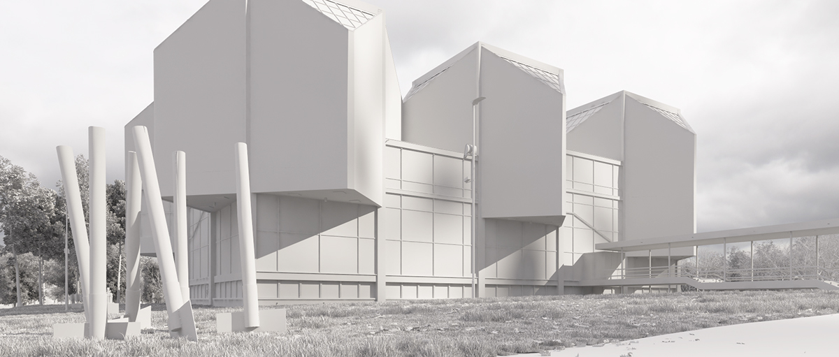 3ds MAX motion graphics museum contemporary arts belgrade reconstruction