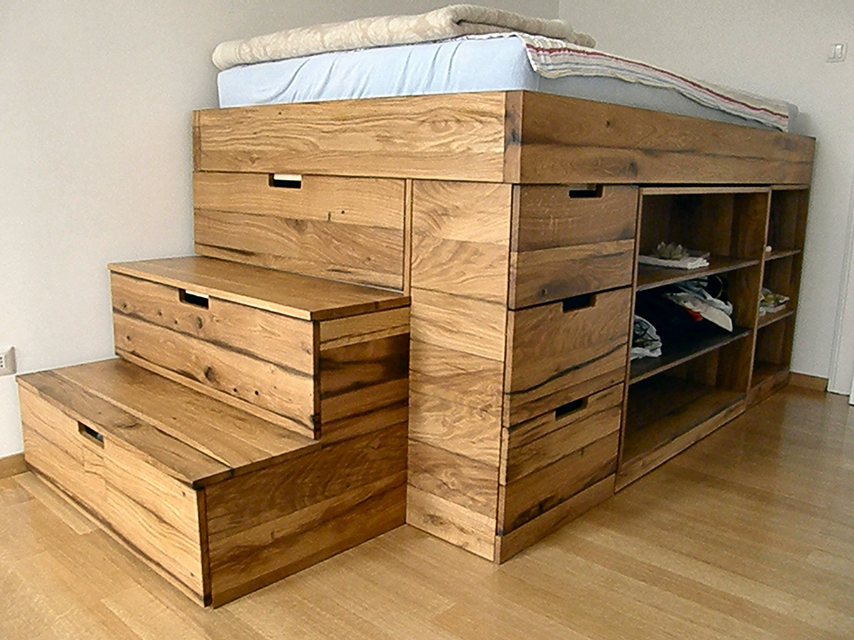 furniture wood drvo stari hrast oak bed krevet