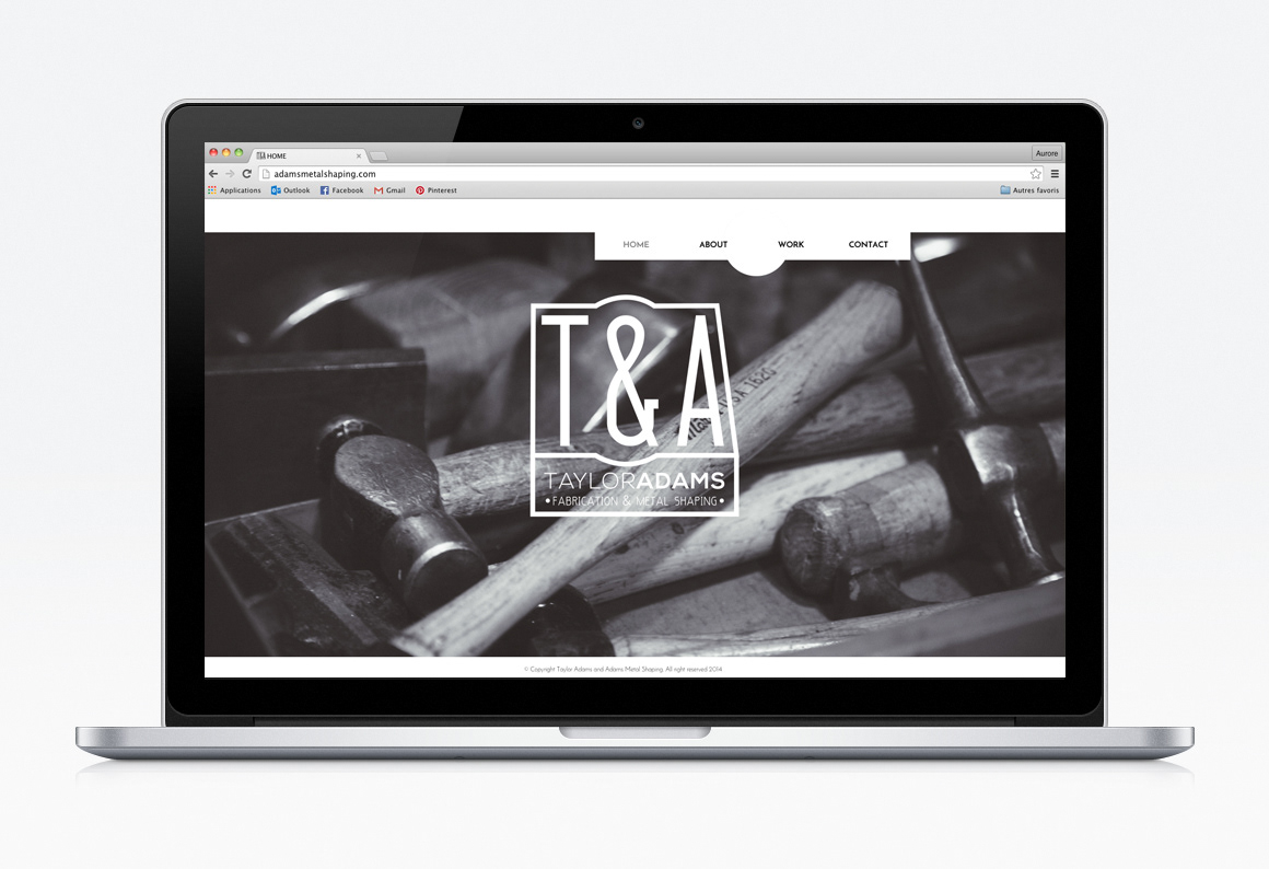 logo Website minimalist metal