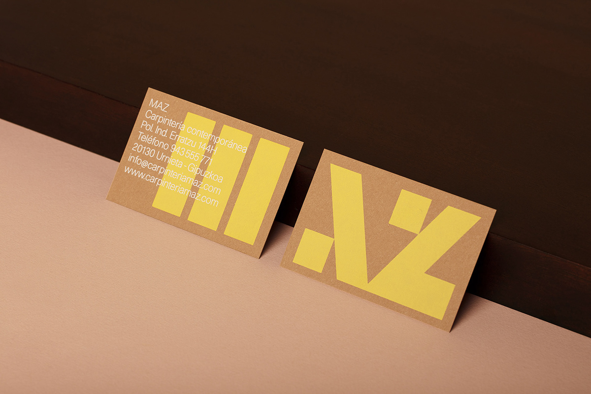 branding  Carpentry graphic design  visual identity yellow graphic Stationery Griselda Marti Gris. Careful design Website