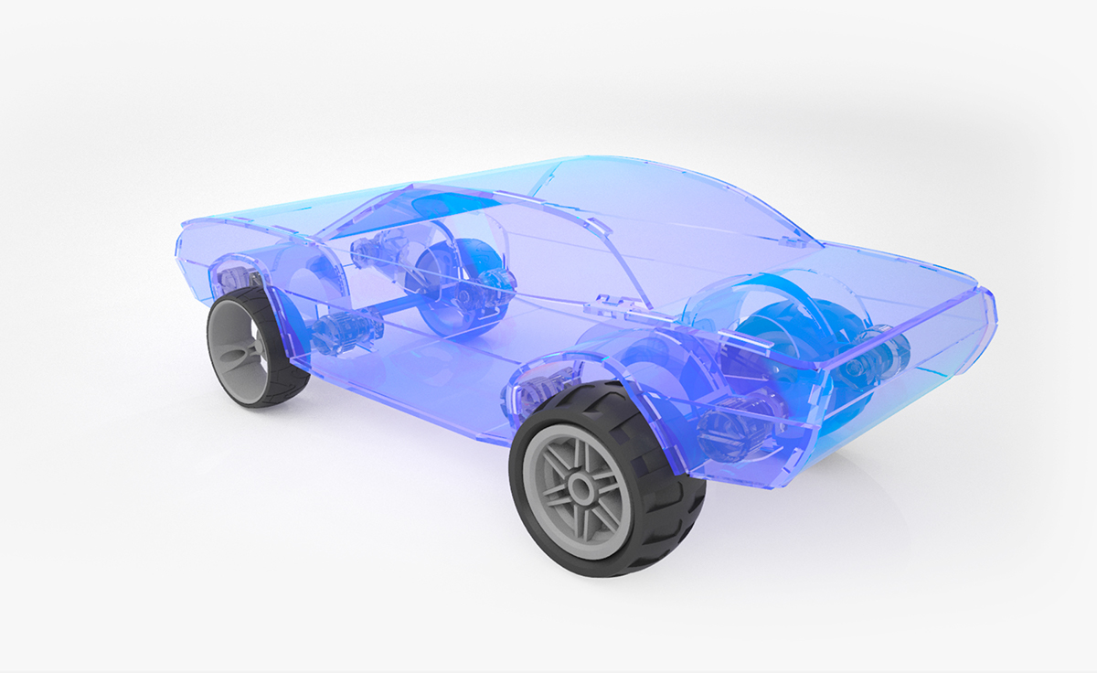 toy car laser cut plexi glass Hot wheel neon fold Foldable