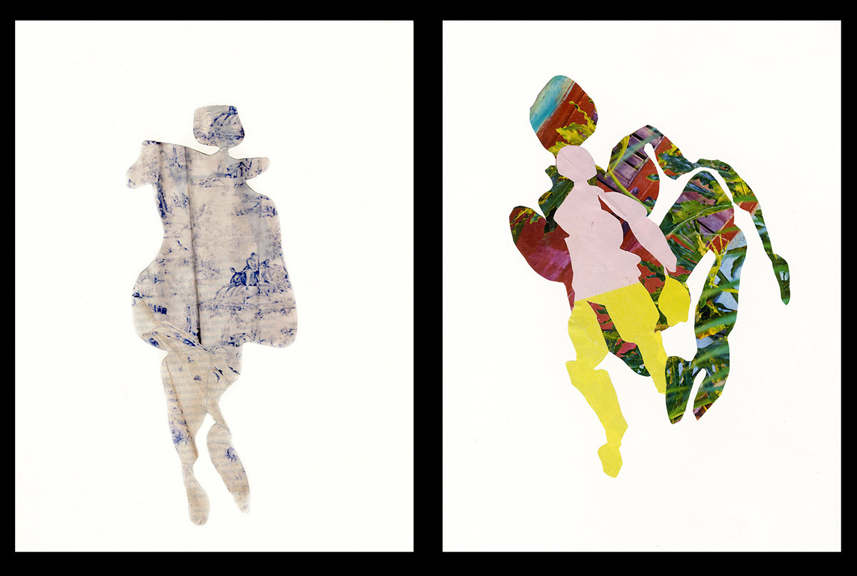 collage printmaking screenprint
