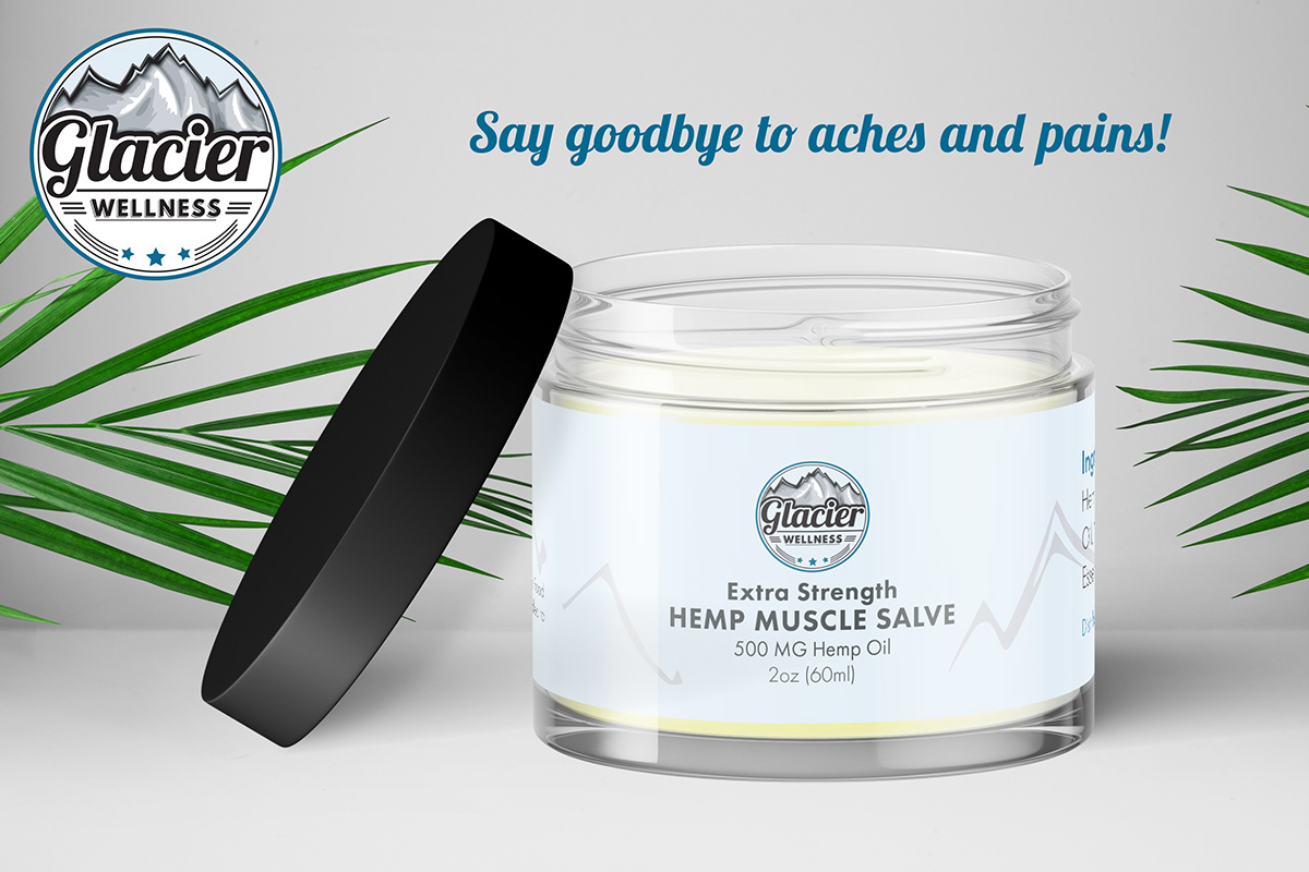 package design  label design muscle salve hemp hemp cream Cosmetic