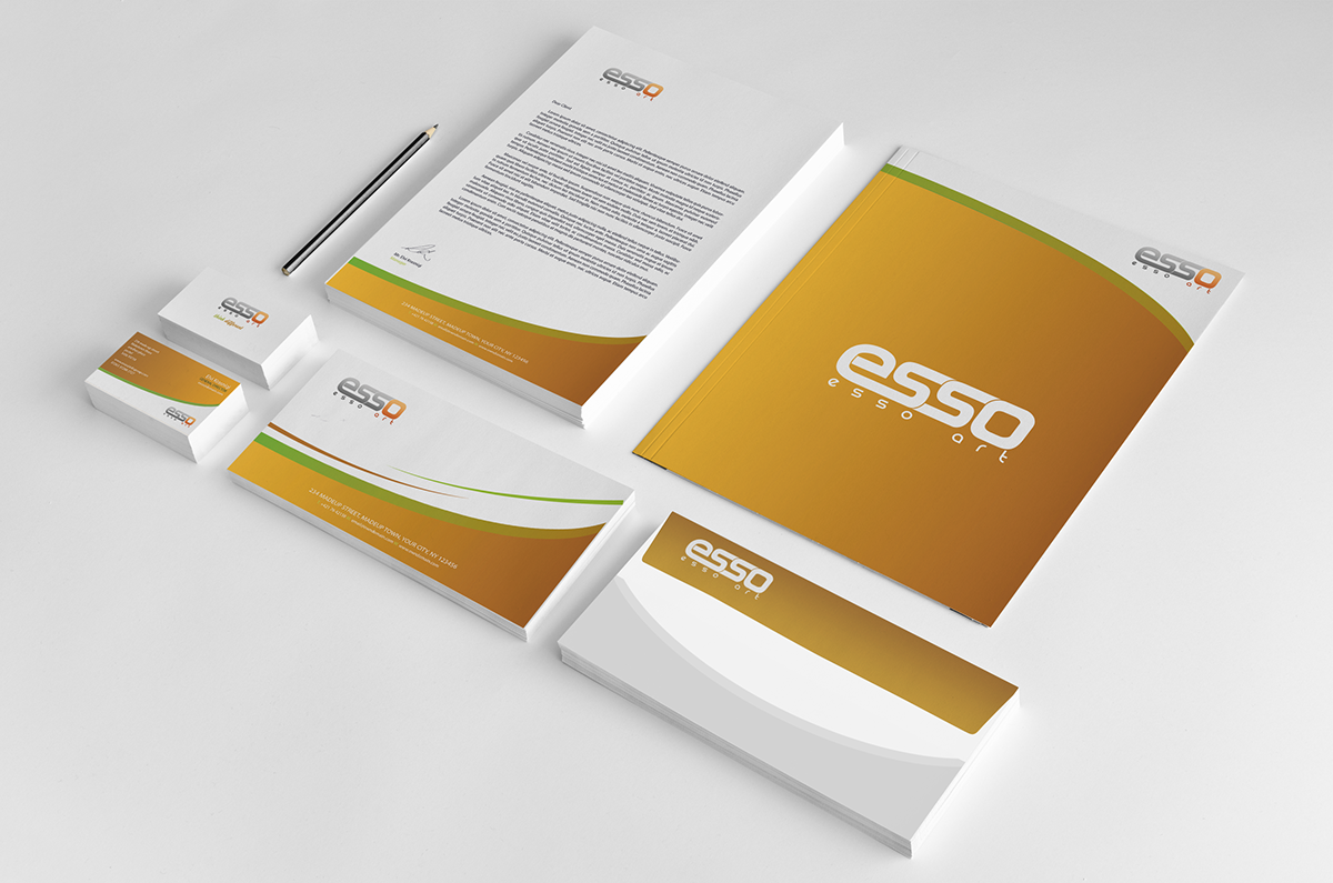 corporate Esso branding 