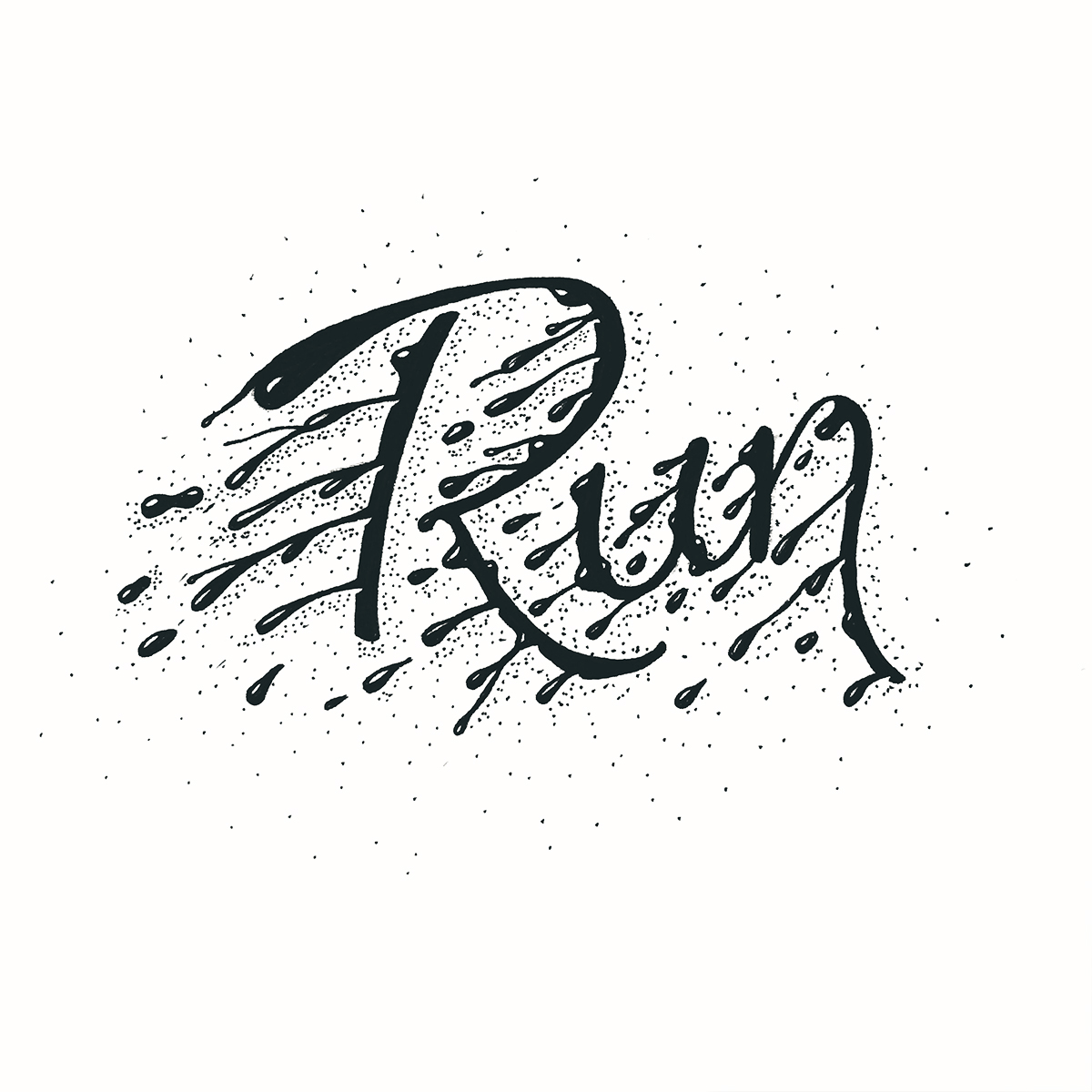 HAND LETTERING lettering type custom type Script quote hand drawn type