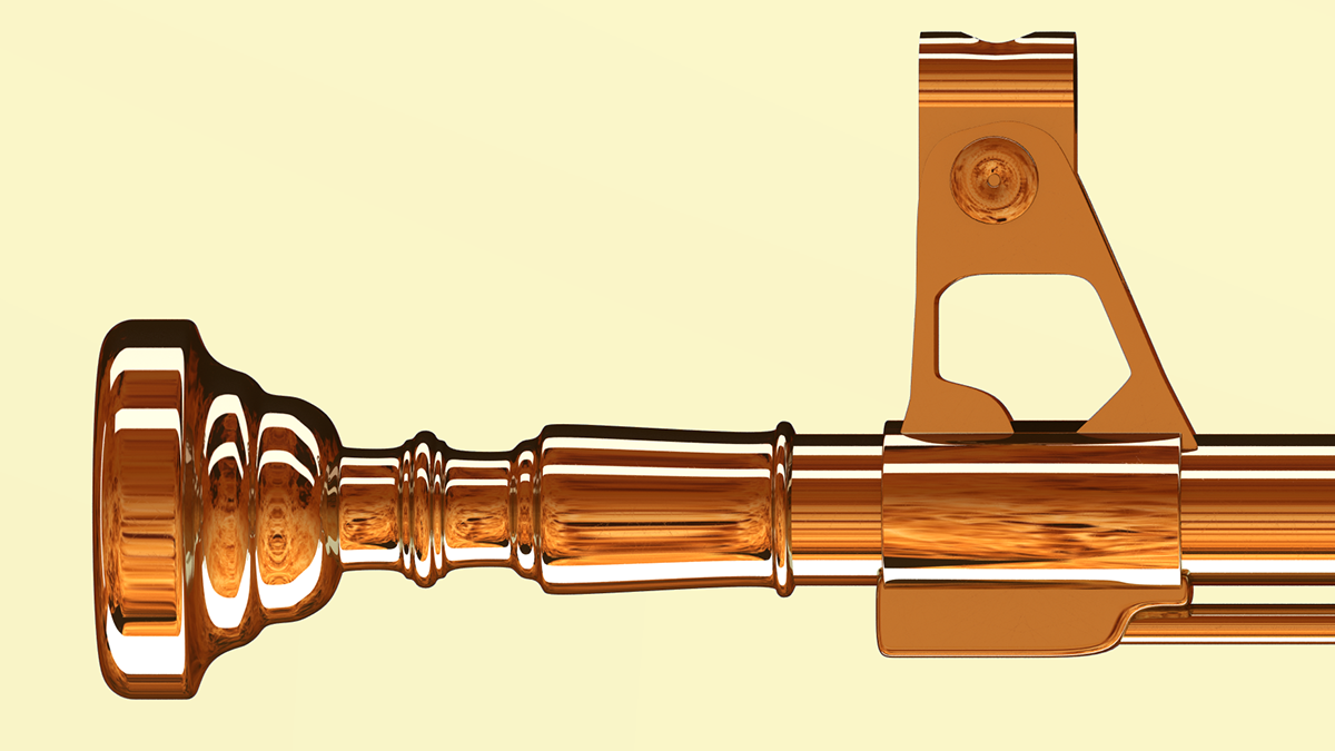 ak47 trumpet brass truba kalasnikov Kalashnikov