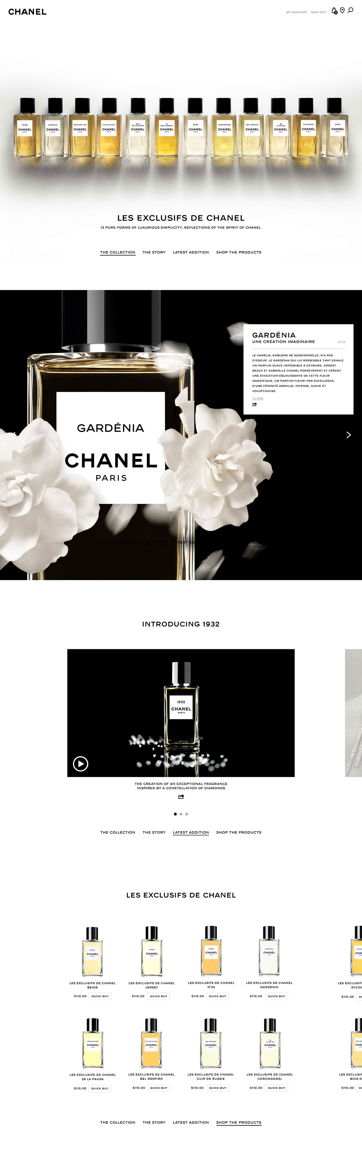chanel beauty Luxury Fashion luxury Ecommerce Website