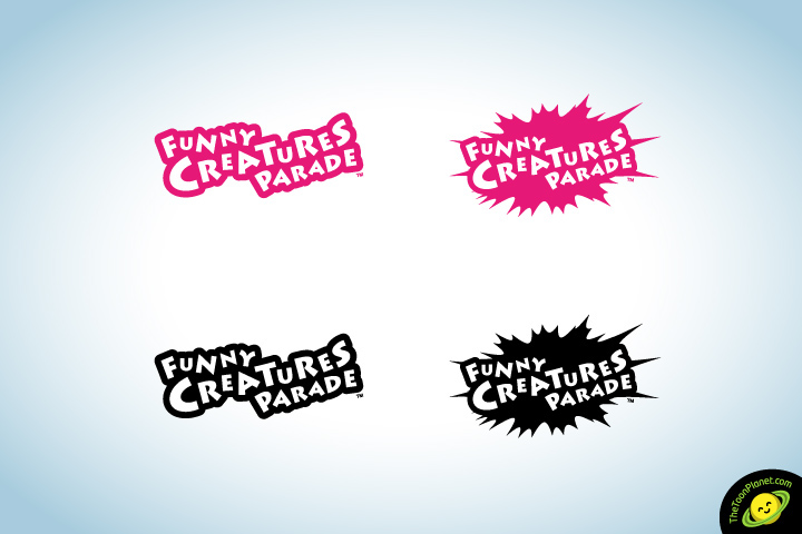 funny creatures parade logo characters Cartoons toon brand cheerful Style Guide toys manga anime monsters series