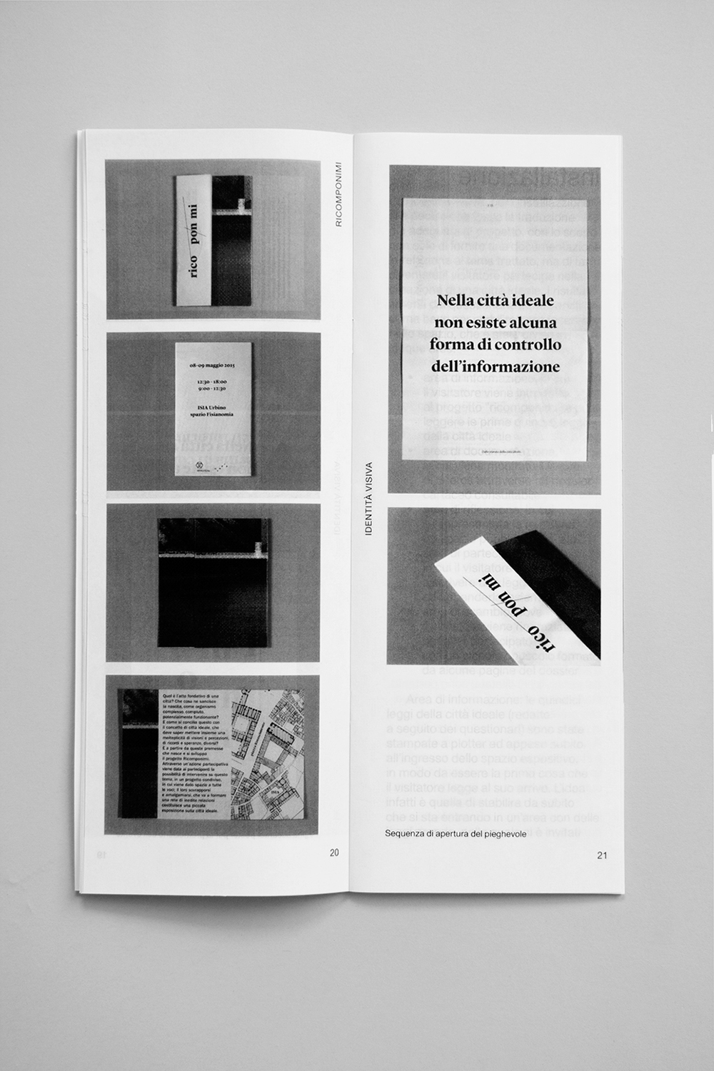 Performance book postcards poster idealcity visualidentity manual binding statute print