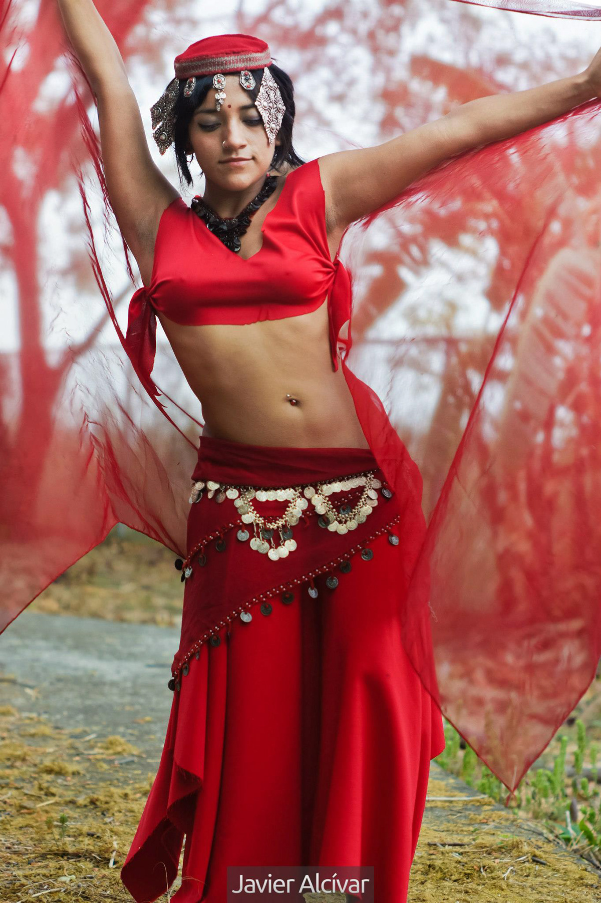 tribal DANCE   gypsy red erotic
