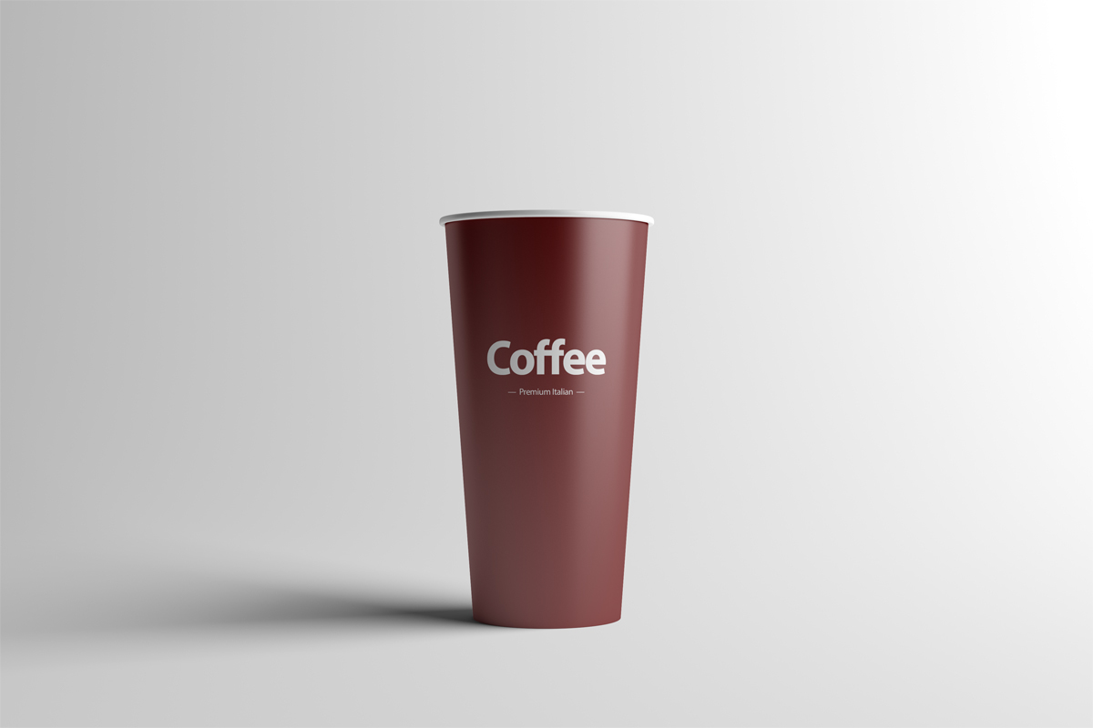 clean Coffee cup minimalist mock up mock-up Mockup package paper presentation realistic Render