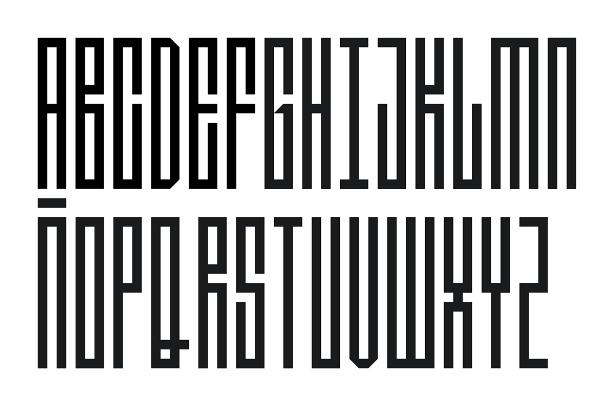 tipografia editorial Tipografía Geométrica geometria modular Typeface font experimental fontforge typefacedesign