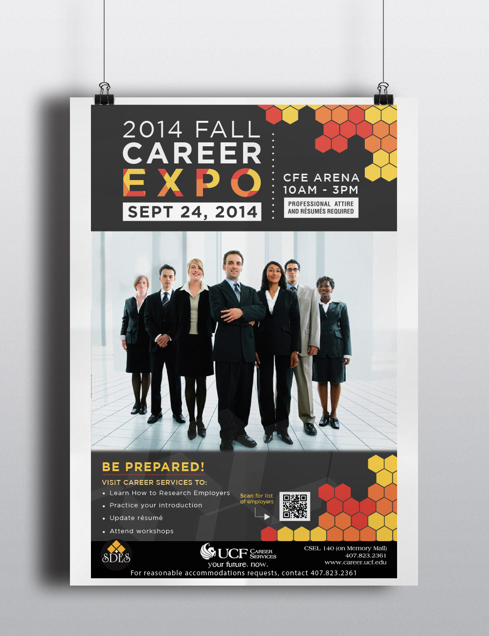 Fall career expo Fall Career Expo ucf University of Central florida poster design business professional