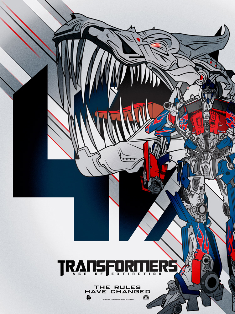 Transformers transformers4 transformers movie age of extinction michael bay optimus prime grimlock Dinobots autobots art film poster movie Poster Design Illustrator wacom