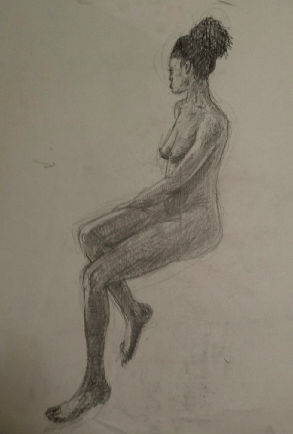 Figure Drawing sketches watercolor charcoal pencil